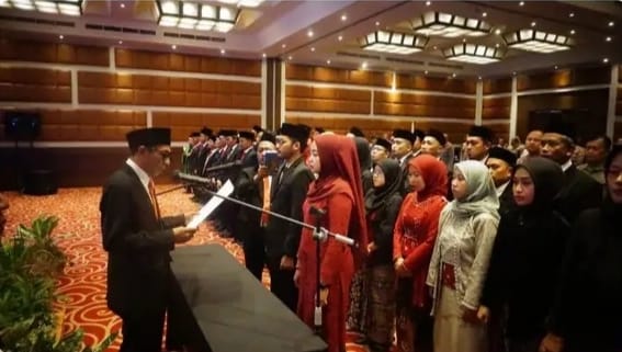 Jelang Pilkada 2024 Bawaslu Banyuwangi Resmi Melantik 75 Orang Panwascam